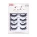 Kiss Lash Couture Faux Mink Collection Multipack 4 pairs of artificial eyelashes jubilee ultrafein gentle eyelash tips synthetic fake lashes including eyelash glue