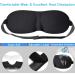3D Contoured Sleep Mask No Pressure on Eyes NO Light Leakage Ultralight and Super Soft Eye Mask with Adjustable Strap Great for Traveling/Nap Black - Buy Online on GoSupps.com