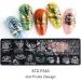 4 PCS Rose Nail Art Stamping Plates - Reusable DIY Manicure Templates for Women and Girls - Buy Online on GoSupps.com