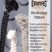 Grima's Woolenk 1m White 01 - Premium Braided Colored Sheep Wool for Beards Chops Eyebrows & Body Hair Creation - Buy Online on GoSupps.com
