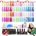 Beetles 52 Pcs Gel Nail Polish Kit with UV LED Light Starter Kit Soak Off 32 Colors Glitter Gel Polish Set with Base Gel Top Coat 36W Nail Dryer/Buildeing Gel/Blomming Gel/Nail Art 32 Colors-Bonbon Ville