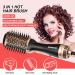 Beautimeter 3-in-1 Hot Air Brush & Hair Dryer - Ionic Volumizer for Straightening & Curling, 1000W - Black & Gold - Buy Online on GoSupps.com