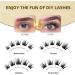 D Curl Individual Cluster Lashes 14mm - 120 Cluster | DIY Eyelash Extensions for Natural & Mega Styles | Soft False Lashes for Personal Makeup at Home - Buy Online on GoSupps.com