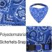 Adjustable Dog Bandana Headscarf | Pet Neckerchief for Small Dogs & Cats | L Blue - Perfect for Puppies - Buy Online on GoSupps.com