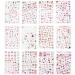 Nail Art Sticker Red Lips Heart Shape Non toxic Nail Adhesive Sticker for Nails Toenails for Household Nail Shop for DIY Nail Art - Buy Online on GoSupps.com