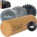 Plyopic massage ball set - including lacrosse ball small massage ball hard and soft hedgehog balls and fascia roll.Ideal for foot massage fascia massage physio and targeted self-massage foot massage ball set