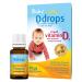 Baby Ddrops 10 g 60 Drops - Daily Vitamin D3 Supplement for Infants and Young Children - Supports Teeth & Bone Health - No Preservatives No Taste Non-GMO Allergy-Friendly.