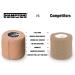 Beige Self Adhesive Bandage Wrap - 2 x 5 Yards - 14-Pack - Elastic Cohesive Wrap for Sports Injuries - Ideal for People & Pets - Buy Online on GoSupps.com