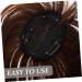 FRCOLOR Piece Invisible Wig Work Party Synthetic Hair Stylish Wigs Hair Extensions for Short Hair Human Hair Toppers for Women Air Bangs Reissue Block Miss Chemical Fiber 25.00X14.00X13.00CM Light Brown - Buy Online on GoSupps.com