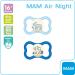 Buy Mam Air Night Silicone Pacifiers - Set of 2 Tooth-Friendly & Lightweight Baby Pacifiers with Box - 16+ Months Blue Bear/Fox Design - Buy Online on GoSupps.com