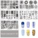 Biutee Nail Stamper Kit - 15pcs Stamping Template Nail Stamp Scrapers & Plate Bag for Perfect Nail Art - Buy Online on GoSupps.com