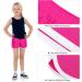 Resinta Girls Running Shorts 4 Pack | Quick Dry Polyester Active Shorts for Kids 10-12 Years | Workout Dolphin Shorts in Black, Light Gray, Pink, Hot Pink - Buy Online on GoSupps.com