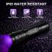 ULTRAFIRE UV LED Torch 395-405nm Blacklight Zoomable Ultraviolet Flashlight with 2600mAh Rechargeable Battery and Charger Mini UV Light for Curing UV Glue Pet Urine Stains - Buy Online on GoSupps.com