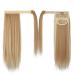 BARSDAR 35cm Short Straight Ponytail Extensions - Velcro Hair Braid for Women | Light Ginger & Natural Gold Blonde - Buy Online on GoSupps.com