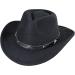 Western Cowboy Cowgirl Hat with Buckle Belt - Black Felt Fedora | INOGIH Women/Girls - Medium - Buy Online on GoSupps.com