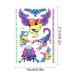 Konsait 135pcs UV Neon Butterfly Temporary Tattoos for Girls - Blacklight Bohemia Skull Heart Eagle Owl Scorpion Totem Lace Stickers - Buy Online on GoSupps.com
