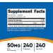 Nutricost Zinc Gluconate 50mg - 240 Vegetarian Capsules | Gluten Free & Non-GMO - Buy Online on GoSupps.com