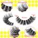 Cat Eye Lashes D Curl Russian Strip Lashes 17mm Fluffy False Eyelashes Clear Band Eyelashes Dramatic Faux Mink Lashes (Black (8 pairs)) - Buy Online on GoSupps.com
