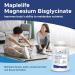 MapleLife Nutrition Magnesium Bisglycinate 200mg High Absorption Maintain Bones and Teeth Muscle Function Support Tissue Formation Natural Ingredients No Artificial Flavours/Colours No Preservatives 90 Capsules 90 Servings - Buy Online on GoSupps.com