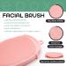 Silicone Body Scrubber & Exfoliating Facial Brush Set - Double Sided Quick Dry Antimicrobial - Perfect for Showering - Pink - Buy Online on GoSupps.com
