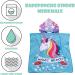 FEBE Unicorn Hooded Bath Poncho - Adorable Toddler Bath Towel & Robe for Kids - Buy Online on GoSupps.com