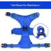Reflective POPOT Dog Harness - Adjustable Soft Padded Vest for Medium Dogs | Choke-Free Design | Royal Blue - Buy Online on GoSupps.com
