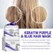 Keratin Purple Hair Mask for Blonde & Bleached Hair - Deep Conditioning Removes Copper & Yellow Tones Soothes & Moisturizes - Buy Online on GoSupps.com