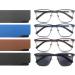 Buy MODFANS 4 Pack Reading Glasses for Men - Blue Light Filter Metal Frame Rectangle Style Stainless Steel +1.50 - Stylish & Comfortable - Buy Online on GoSupps.com