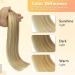 VARIO 18 inch Ash Blonde Balayage Clip in Remy Human Hair Extensions - 7pcs 70g 18P613 - Buy Online on GoSupps.com