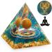 HuiJuKeJi Orgonit Pyramid Capricornus Crystals Stone Constellation Gifts - 12 Constellations & Tiger Eye Stone Birthstone for Astrology Energy Healing Reiki Chakra Meditation Pyramid 6cm -Capricornus