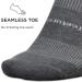 Feetures High Performance Cushion No Show Tab Running Socks - Unisex Athletic Ankle Socks - Moisture Wicking - Heather Gray - Buy Online on GoSupps.com