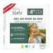 Eco by naty baby eco diapers - environmentally friendly premium bio diapers made of plant -based materials ideal for sensitive baby skin (size 4+ - 144 pieces) - monthly box size 4+ (144 pieces)