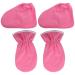 Frcolor paraffin wax mids and booties 4pcs paraffin bathroom mids and booties hand care treatment spa foot cover for hand and feet pink