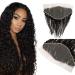 Full Shine Oreille Oreille Dentelle Transparente Frontale 13x6 Partie Libre Boucl e 60g Oreille Oreille Frontale Br silienne Noir Naturel 18 Pouces 130% Densit 18 Inch 13*6 Lace Frontal #Kinky Curly Natural Black