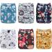 Alva Baby Reusable Washable Diapers | 6 Pack + 12 Inserts - Eco-Friendly & Durable - Buy Online on GoSupps.com