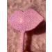 REABHPY DIY Sparkling Lip-Shaped Handheld Mirror Diamond Painting Glitter Rhinestones Mirror  Bling Elegant Meaningful Gifts for Girlfriends  Wife  Mom  Ladies  Pink Pink-diy