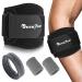 Seektop Elbow Brace for Tendonitis and Tennis Elbow Tendonitis Pain Relief Support Compression Arm Band for Men & Women Forearm Adjustable Counterforce Strap for Golfers Epicondylitis GYM(1 Black)
