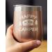 Bevvee Happy Camper Wine Tumbler - Rose Gold Stainless Steel Insulated Cup - Buy Online on GoSupps.com