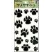 Umama Tattoos 1 Sheet Cute Black Paws Foot Temporary Tattoo Arm Waterproof Transfer for Men Women Fake Tattoo Cat Dog Paws Cartoon Sticker Fashionable 3D Tattoos Removable Multicolor 8X4 Inch