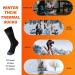 AWLE Warm Thermal Socks - Insulated Heated Winter Crew Socks - 2pc Black/Gray Medium - Buy Online on GoSupps.com