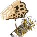 Cakeshop Cake Decoration Pack | Spaceship Rocket Premium 3mm Mirror Acrylic Plastic Cake Topper Sign & 25g Party Pack of Cake Sugar Sprinkles | Custom Name & Age Cake Decorations (Gold) Non-Prime Mirror Acrylic: Gold