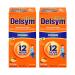 Children's Delsym 12 Hour Cough Relief Medicine Suppressing Liquid #1 Pediatrician Recommended Orange Flavor 5 Oz (Pack of 2)