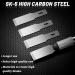 Size 18 Chiseling Blades SK5 Knife Blades No Handles Knife Square Blade Carbon Steel Chisel Tip Knife Blade with Plastic Storage Boxes for Wood Craft Carving Chiseling Shaving Cutting (60 Pack) - Buy Online on GoSupps.com