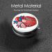Human Anatomy Heart Chart Mini Round Pill Box | 3 Compartment Pill Organizer for Travel & Home - Buy Online on GoSupps.com