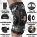 NEENCA Professional Knee Brace for Knee Pain Hinged Knee Support with Patented X-Strap Fixing System Strong Stability for Pain Relief Arthritis Meniscus Tear ACL PCL MCL Runner Sport Workout Black - Single Small - Buy Online on GoSupps.com