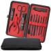 iSOUL Nail Clippers Manicure Set 12Pcs Male/Female Stainless Steel Professional Nail Clipper Set Stainless Steel Grooming Kit for Thick Nails Cuticle Remover Toe Nail Toenail Care Cutter Pedicure