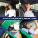 Alkamto Memory Foam Travel Pillow with Extra Cotton Cover and Portable Bag - Temperature Regulating Pillowcase for Camping, Fishing, Backpacking, Hiking - Buy Online on GoSupps.com