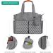 SONARIN Multi-Function Waterproof Baby Changing Tote Bag - Grey | Large Capacity Diaper Bag with Pacifier Holder and Travel Satchel Messenger Bag - Buy Online on GoSupps.com