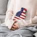 American Flag Hot Water Bottle with Plush Cover - Hand Warmer for Adults & Kids | 26.5x15.3cm - International Shipping - Buy Online on GoSupps.com