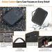 IEAGO RC Osmo Action 4 PU Leather Carrier Bag Travel & Storage with Display Protection | 2+2+2 Accessories for DJI OSMO Action 4 - Buy Online on GoSupps.com